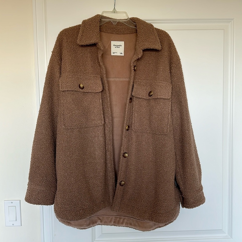 Abercrombie and fitch Sherpa shirt jacket